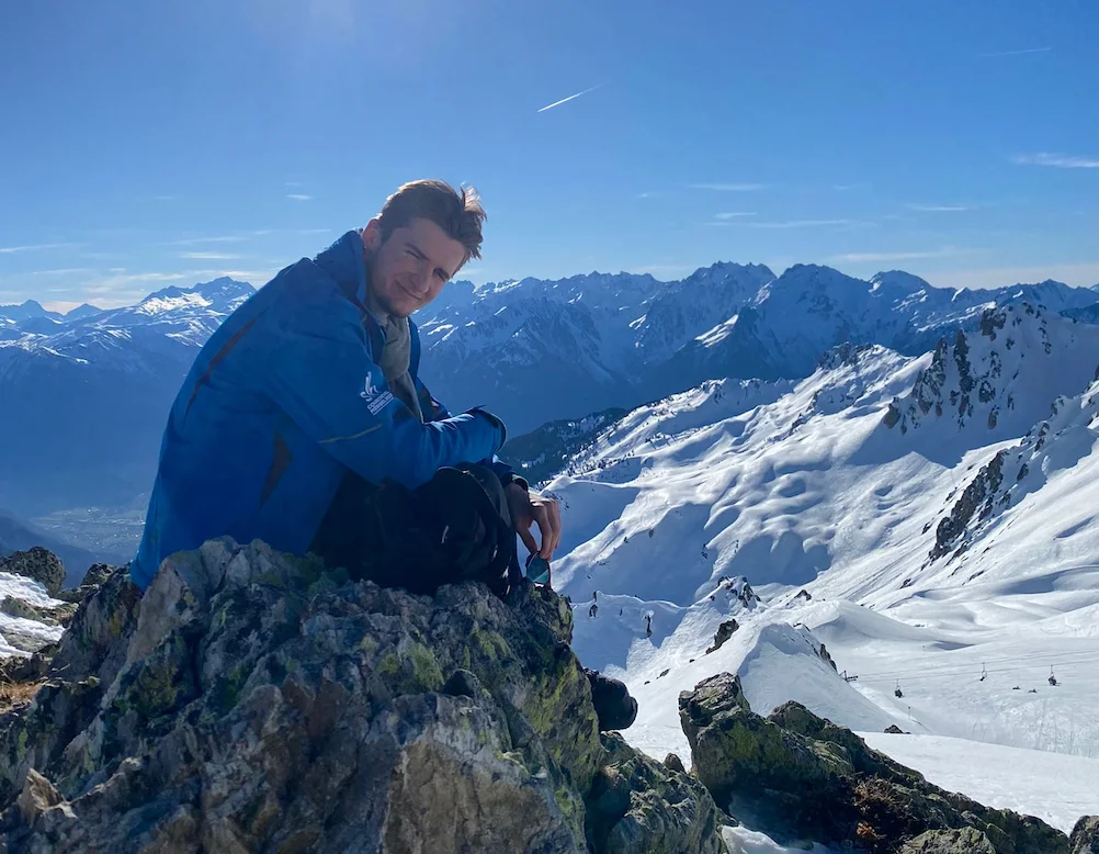 In the Alpes, taking some time off to reflect. Thanks Atanas for the picture!